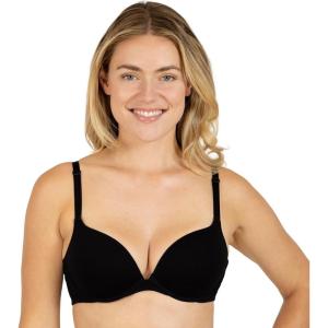 Fruit of the Loom Women’s Everyday Cotton Push-up Bra(Black Hue)