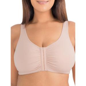 Fruit of the Loom Women’s Multi-Pack Front Close Sports Bra(Sand)