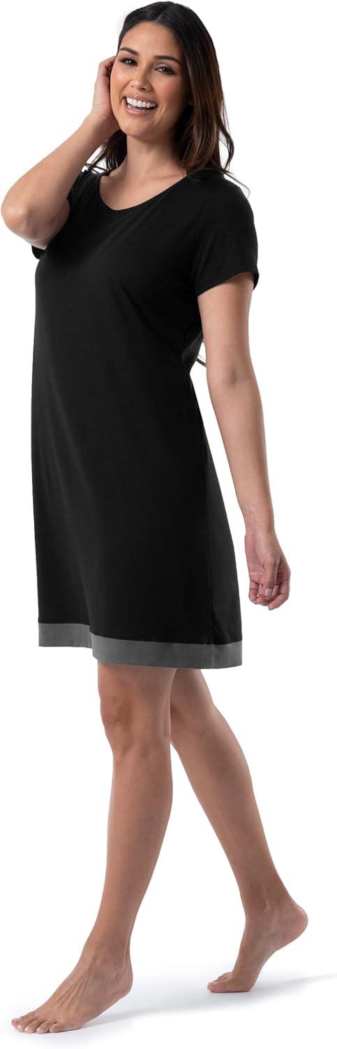 image:imageFruit of the Loom Womens Super Soft and Breathable Sleep ShirtBlack
