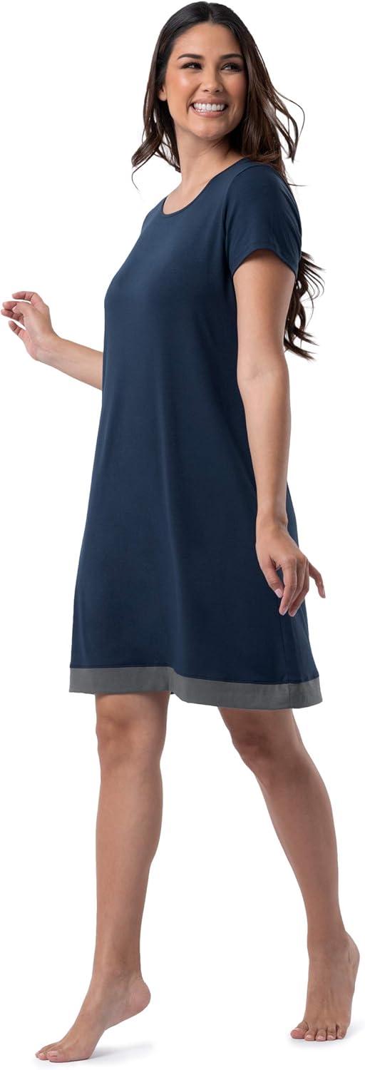 image:imageFruit of the Loom Womens Super Soft and Breathable Sleep ShirtMidnight Blue