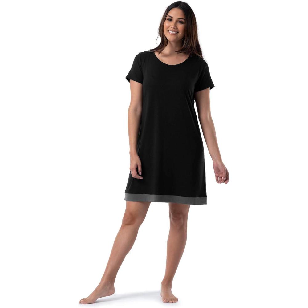 image:imageFruit of the Loom Womens Super Soft and Breathable Sleep ShirtBlack