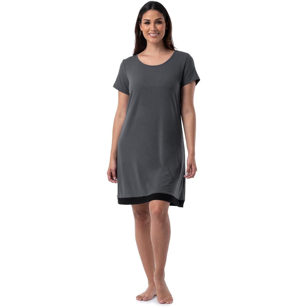 image:imageFruit of the Loom Womens Super Soft and Breathable Sleep ShirtSoft Grey