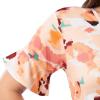 Fruit of the Loom Women’s 360 Stretch Ruffle Sleeve V-neck Tee and Capri Sleep Pajama Set(Painter’s Palette)