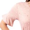 Fruit of the Loom Women’s 360 Stretch Ruffle Sleeve V-neck Tee and Capri Sleep Pajama Set(Watercolor Hearts)