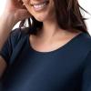 Fruit of the Loom Women’s Super Soft and Breathable Sleep Shirt(Midnight Blue)