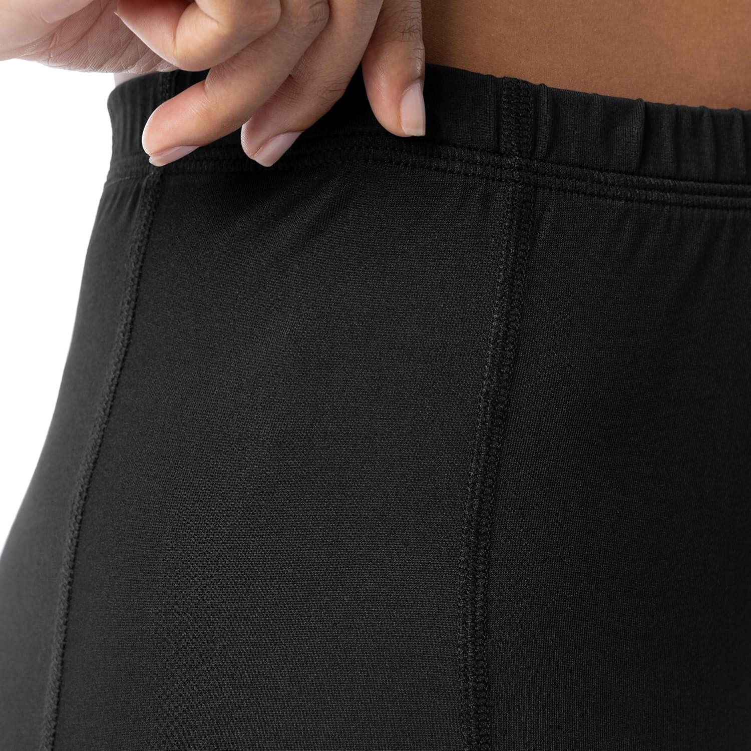 image:imageFruit of the Loom Womens High Neck Top and Legging Thermal SetBlack