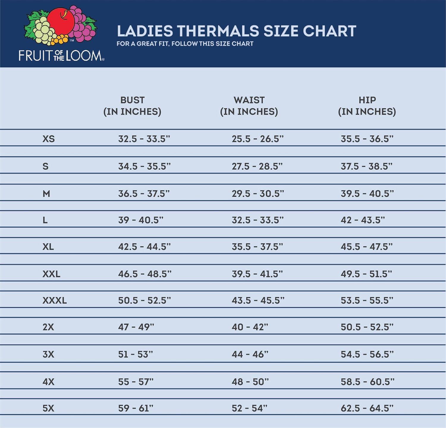 image:imageFruit of the Loom Womens High Neck Top and Legging Thermal SetBlack