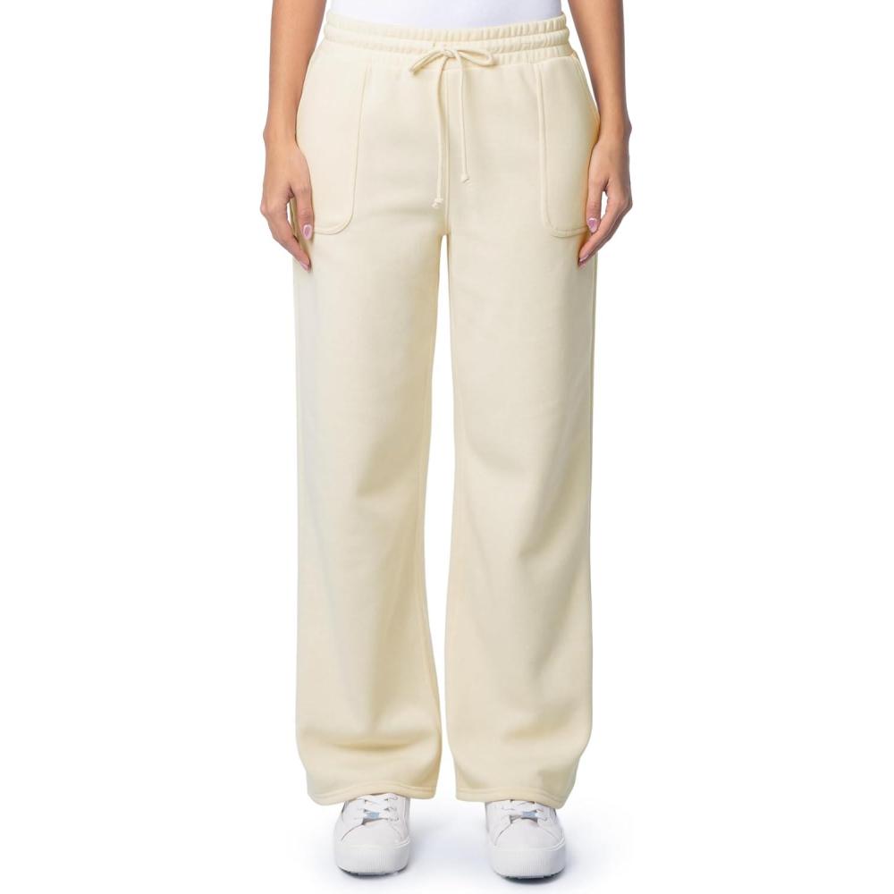 image:imageFruit of the Loom Womens WideLeg Fleece SweatpantsButtercream