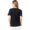 Fruit of The Loom Women’s Short Sleeve Boyfriend T-Shirt, 2 Pack(Black/Black)