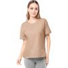 Fruit of The Loom Women’s Short Sleeve Boyfriend T-Shirt, 2 Pack(Black/Stucco)