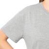 Fruit of The Loom Women’s Short Sleeve Boyfriend T-Shirt, 2 Pack(Grey Heather/Black)