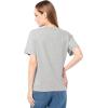 Fruit of The Loom Women’s Short Sleeve Boyfriend T-Shirt, 2 Pack(Grey Heather/Black)