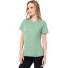 Fruit of The Loom Women’s Short Sleeve Crew Neck T-Shirt, 2 Pack(Green/White)