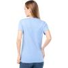 Fruit of The Loom Women’s Short Sleeve V-Neck T-Shirt, 2 Pack(Blue/White)
