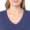 Fruit of The Loom Women’s Short Sleeve V-Neck T-Shirt, 2 Pack(Cobalt/Grey Heather)