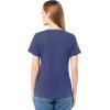 Fruit of The Loom Women’s Short Sleeve V-Neck T-Shirt, 2 Pack(Cobalt/Grey Heather)