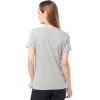 Fruit of The Loom Women’s Short Sleeve V-Neck T-Shirt, 2 Pack(Grey Heather/Black)