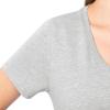 Fruit of The Loom Women’s Short Sleeve V-Neck T-Shirt, 2 Pack(Grey Heather/Black)