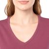 Fruit of The Loom Women’s Short Sleeve V-Neck T-Shirt, 2 Pack(Rose/Black)