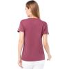 Fruit of The Loom Women’s Short Sleeve V-Neck T-Shirt, 2 Pack(Rose/Black)