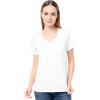 Fruit of The Loom Women’s Short Sleeve V-Neck T-Shirt, 2 Pack(White/White)