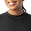 Fruit of the Loom Women’s High Neck Top and Legging Thermal Set(Black)