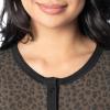 Fruit of the Loom Women’s Micro Waffle Premium Thermal Union Suit(Cheetah Print)