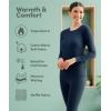 Fruit of the Loom Women’s Micro Waffle Thermal Bottom(Black/Black)
