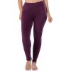 Fruit of the Loom Women’s Stretch Fleece Lined Thermal Long Johns Underwear Set(Plum)