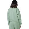 Fruit of the Loom Women’s V-neck Fleece Pullover Cropped Sweatshirt(Granite Green)