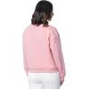 Fruit of the Loom Women’s V-neck Fleece Pullover Cropped Sweatshirt(Pink Nectar)