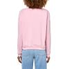 Fruit of the Loom Women’s V-neck Fleece Pullover Cropped Sweatshirt(Pink Nectar)