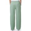 Fruit of the Loom Women’s Wide-Leg Fleece Sweatpants(Granite Green)