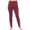 Fruit of the Loom Women’s Micro Waffle Thermal Bottom(Merlot Heather)