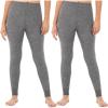 Fruit of the Loom Women’s Micro Waffle Thermal Bottom(Smoke Heather/Smoke Heather)