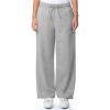 Fruit of the Loom Women’s Wide-Leg Fleece Sweatpants(Light Heather Grey)