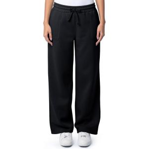 Fruit of the Loom Women’s Wide-Leg Fleece Sweatpants(Black)