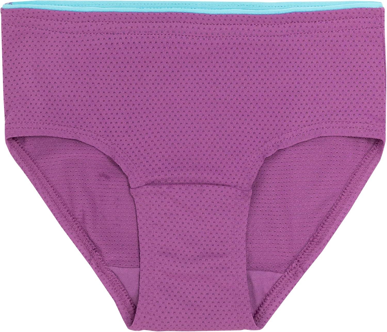 image:imageFruit of the Loom Girls Breathable UnderwearBrief 6 Pack SolidsSwirl