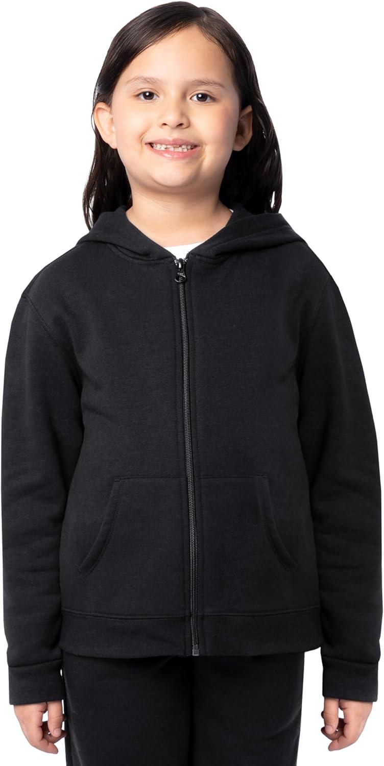 image:imageFruit of the Loom Kids Fleece Full Zip Hoodie SweatshirtBlack
