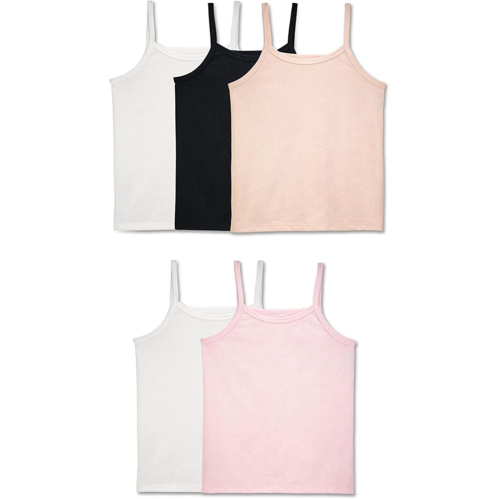 image:imageFruit of the Loom Girls Undershirts Camis amp TanksCami 5 Pack Assorted