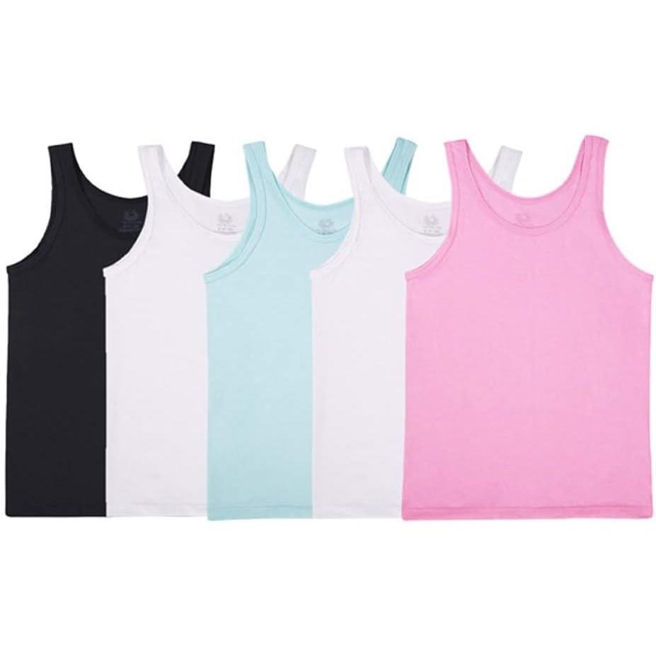 image:imageFruit of the Loom Girls Undershirts Camis amp TanksTank 5 Pack Assorted