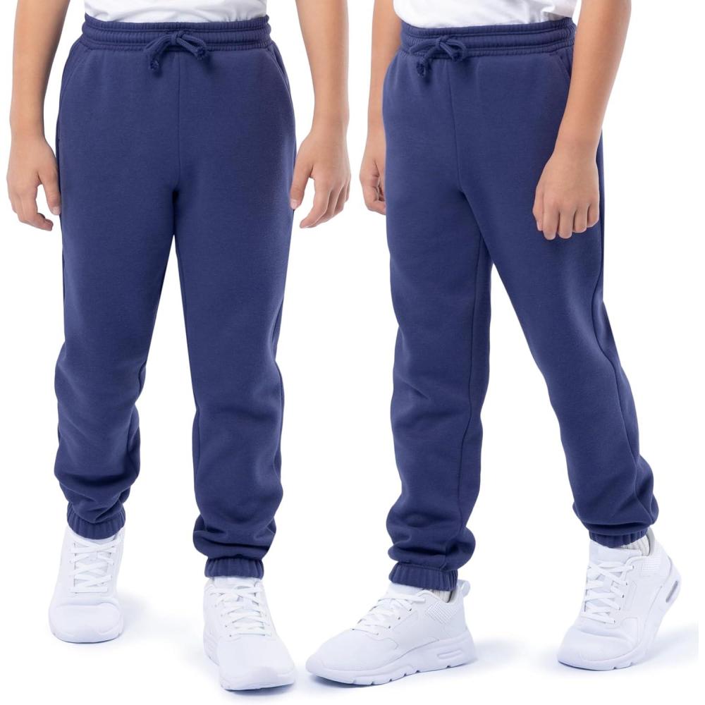 image:imageFruit of the Loom Unisex Kids Fleece Jogger Sweatpant 2 PackDeep CobaltDeep Cobalt