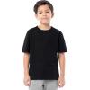 Fruit of the Loom Boys Short Sleeve Cotton Crewneck T-Shirts, 3 Pack(Black/Black/Black)
