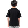Fruit of the Loom Boys Short Sleeve Cotton Crewneck T-Shirts, 3 Pack(Black/Black/Black)