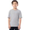 Fruit of the Loom Boys Short Sleeve Cotton Crewneck T-Shirts, 3 Pack(Black/Heather Grey/White)