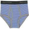 Fruit of the Loom Boys’ Tag Free Cotton Briefs Underwear (Assorted Colors)(Boys – 10 Pack – Blue/Grey/Red)
