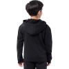 Fruit of the Loom Kids’ Fleece Full Zip Hoodie Sweatshirt(Black)