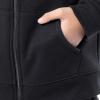 Fruit of the Loom Kids’ Fleece Full Zip Hoodie Sweatshirt(Black)