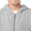 Fruit of the Loom Kids’ Fleece Full Zip Hoodie Sweatshirt(Light Grey Heather)