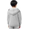 Fruit of the Loom Kids’ Fleece Full Zip Hoodie Sweatshirt(Light Grey Heather)
